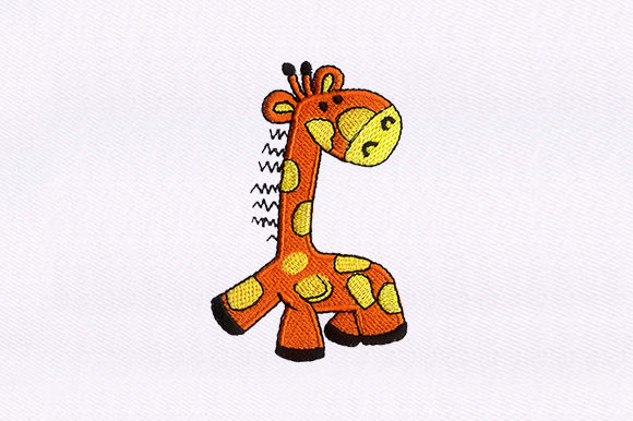 Baby Giraffe Embroidery Design Review for Small Business Merch