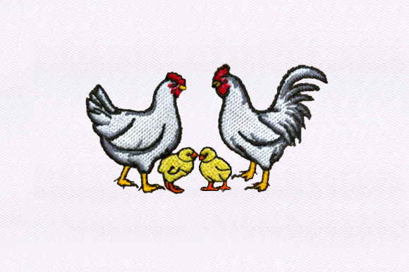Chickens Chicks Embroidery Design Review