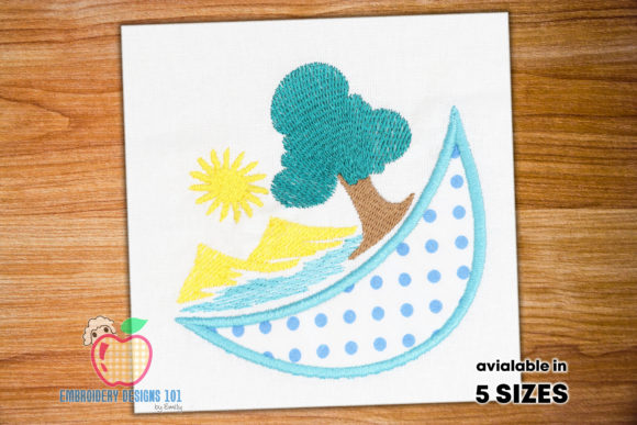 Moon with Nature Scene: A Practical Review for Embroidery Designers