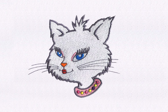 Queen Cat Embroidery Design Review for Boutique Apparel