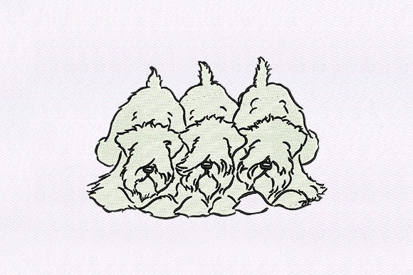 Triplets Shaggy Dogs: A Hands-On Embroidery Review